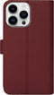Caseuals Echt Lederen Portemonnee/Boekhoesje - Krachtige magneetsluiting - geschikt voor Apple iPhone 14 Pro - Rood