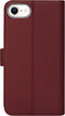 Caseuals Echt Lederen Portemonnee/Boekhoesje - Krachtige magneetsluiting - geschikt voor Apple iPhone SE(22-20)/8/7/6(s) - Rood