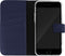 Caseuals Echt Lederen Portemonnee/Boekhoesje - Krachtige magneetsluiting - geschikt voor Apple iPhone SE(22-20)/8/7/6(s) - Blauw