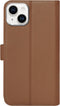 Caseuals Echt Lederen Portemonnee/Boekhoesje - Krachtige magneetsluiting - geschikt voor Apple iPhone 14 - Bruin
