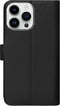 Caseuals Echt Lederen Portemonnee/Boekhoesje - Krachtige magneetsluiting - geschikt voor Apple iPhone 14 Pro - Zwart