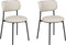 CASEY - Eetkamerstoelen set van 2 - Beige - Polyester