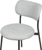 CASEY - Eetkamerstoelen set van 2 - Grijs - Polyester