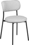 CASEY - Eetkamerstoelen set van 2 - Grijs - Polyester