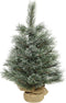 Cashmere kunstkerstboom frost d30h45 cm groen/wit kerst