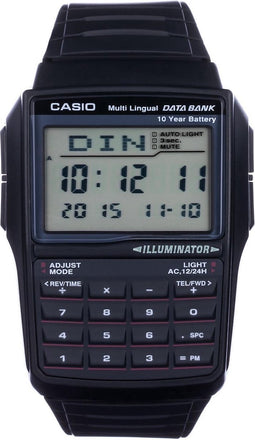 Casio Calculator DBC-32-1A Unisex Horloge 37,4 mm - Zwart