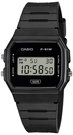 Casio Casio Collection F-91WB-1AEF Horloge - Kunststof - Zwart - Ø 36 mm