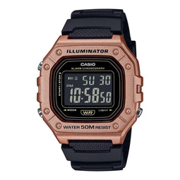 Casio Casio Collection W-218HM-5BVEF Horloge - Kunststof - Zwart - Ø 38 mm