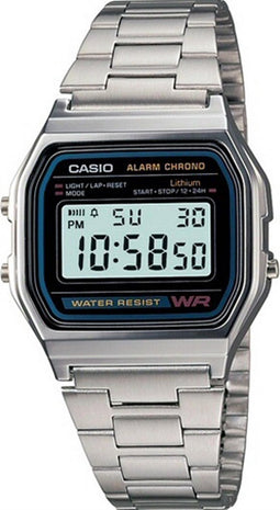 Casio Collection A158WA-1CR - Horloge - Staal - Zilverkleurig
