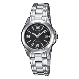 Casio collection - Dames - Horloge LTP-1259PD-1AEG - Analoog - Spatwaterdicht - Stalen band - Zilver