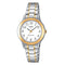 Casio Dames Casio Collection horloge LTP-1263PG-7BEG - Horloge - Staal - Zilver- en Goudkleurig - 33 mm