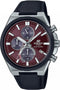 Casio Edifice EFS-S630BL-5AVUEF Horloge - Leer - Zwart - Ø 42 mm