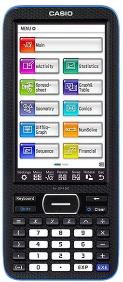 Casio FX-CP400 Grafische rekenmachine werkt op batterijen Zwart Aantal displayposities: 25