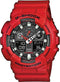 Casio G-Shock GA-100B-4AER Herenhorloge 51 mm - Rood