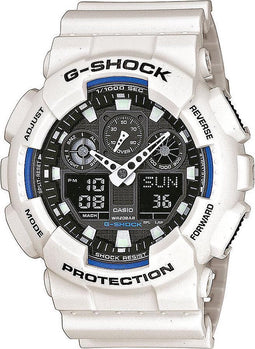Casio G-Shock GA-100B-7AER Herenhorloge 51 mm - Wit