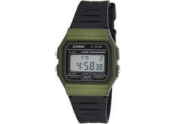 Casio horloge F-91WM-3A groen unisex