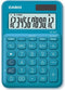 Casio MS-20UC-BU Bureaurekenmachine werkt op zonne-energie, werkt op batterijen Blauw Aantal displayposities: 12