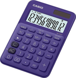 Casio MS-20UC Bureaurekenmachine werkt op zonne-energie, werkt op batterijen Violet Aantal displayposities: 12