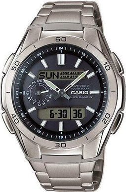 Casio Radio Controlled WVA-M650TD-1AER Herenhorloge 43 mm - Zilverkleurig
