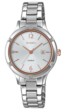 Casio Sheen SHE-4533D-7AUER Horloge - Staal - Zilverkleurig - Ø 30 mm