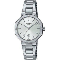 Casio Sheen SHE-4543D-7AUER Horloge - Staal - Zilverkleurig - Ø 28 mm