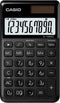 Casio SL-1000SC-BK Zakrekenmachine werkt op zonne-energie, werkt op batterijen Zwart Aantal displayposities: 10