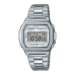 Casio Vintage A1000D-7EF Dameshorloge 38 mm - Zilverkleurig