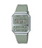 Casio Vintage A100WEF-3AEF Unisex Horloge 33 mm - Groen