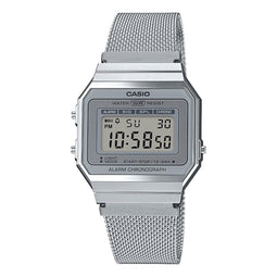 Casio Vintage A700WEM-7AEF Unisex Horloge 33 mm - Zilverkleurig