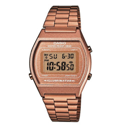 Casio Vintage Edgy B640WC-5AEF Unisex Horloge 35 mm - Rosékleurig