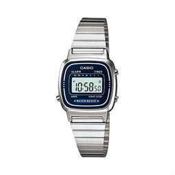 Casio vintage LA670WA-2 - Horloge - 24 mm - Staal - Zilverkleurig