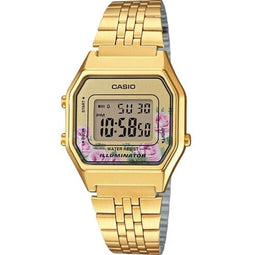 CASIO VINTAGE LADY GOLD FLOWERS
