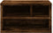 vidaXL - Printerkastje - 40x32x22,5 - cm - bewerkt - hout - gerookt - eikenkleurig