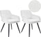 CASMALIA - Eetkamerstoel set van 2 - Off-white - Bouclé