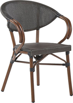 CASPRI - Tuinset voor 4 - Grijs/Donkerbruin - Aluminium