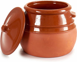Casserolepan met deksel Aardewerk 3,5 L 23 x 22 x 23 cm (4 Stuks)