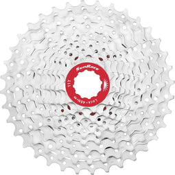 Cassette 10 speed Sunrace CSMX0 11-36T - zilver/rood