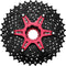 Cassette 10 speed Sunrace CSMX0 11-36T - zwart/rood