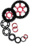 Cassette 10 speed Sunrace CSMX0 11-36T - zwart/rood