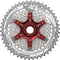 Cassette 10 speed Sunrace CSMX3 11-42T - zilver/rood