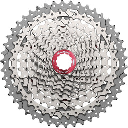Cassette 10 speed Sunrace CSMX3 11-46T - zilver/rood