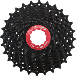 Cassette 11 speed Sunrace CSRX1 11-28T - zwart/rood