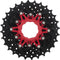 Cassette 11 speed Sunrace CSRX1 11-28T - zwart/rood