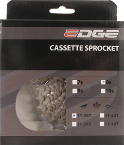 Cassette 8 speed Edge CSM5008 11-28T - zilver
