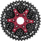 Cassette Sunrace CSMX8 - 11 speed 11-42T - zwart / rood