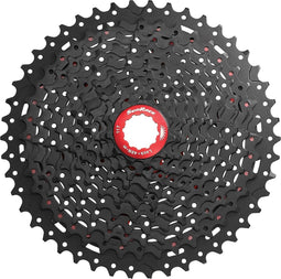 Cassette Sunrace CSMX8 - 11 speed 11-46T - zwart / rood