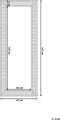 CASSIS - Wandspiegel - Zilver - 51 x 141 cm - Synthetisch materiaal