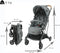 Cassy - Kinderwagen - 6 tot 36 maanden - Licht en wendbaar - Grijs