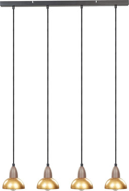 CASTALY - Hanglamp 4 lampen - Messing - Metaal