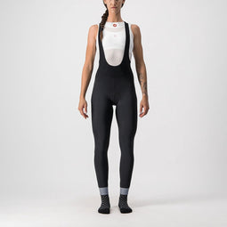 Castelli Fietsbroek lang met bretels waterafstotend voor Dames Zwart / CA Tutto Nano W Bibtight Black